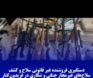 دادستان فریدون‌کنار خبر داد: دستگیری فروشنده غیر قانونی سلاح و کشف سلاح‌های غیرمجاز جنگی و شکاری در فریدون‌کنار