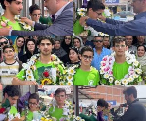 مراسم استقبال از قهرمانان رباتیک جهان در فریدون‌کنار برگزار شد
