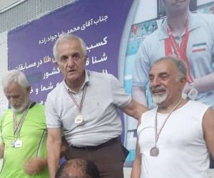 کسب مدال طلا شناگر فریدونکناری