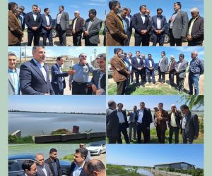 بازدید معاون وزیر جهاد کشاورزی از طرح زیرساخت اراضی کشاورزی در فریدون‌کنار