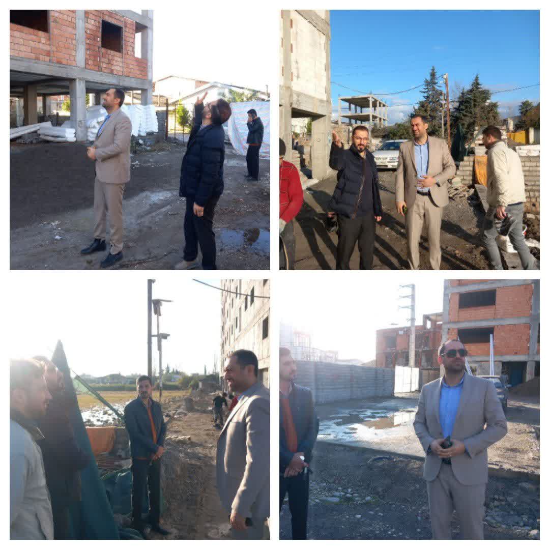 بازدید دادستان فریدونکنار از پروژه طرح ملی مسکن فریدونکنار