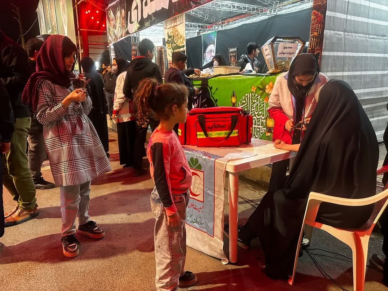 پوشش امدادی و ارائه خدمات تیم سحاب جمعیت هلال احمر